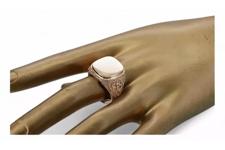 Russische Rose Sowjetgold Schmuck Mann Ring Schild