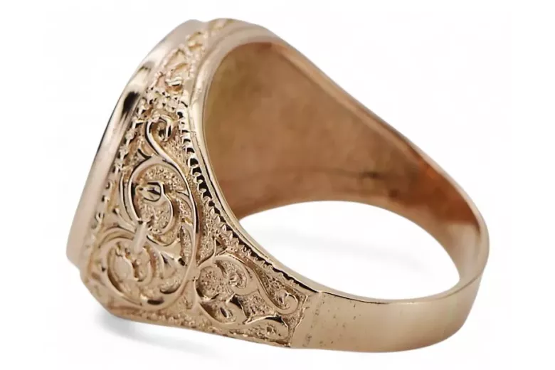 Bague de bijoux en or soviétique de rose russe
