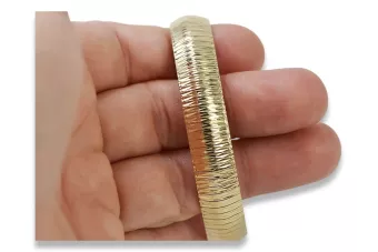 Жовтий італійський 14k золото фантазії браслет cbt002y