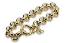 Pulsera de anclaje amarillo italiano de 14 quilates de oro cb025y Pulsera de anclaje amarillo italiano de 14 quilates de oro cb025y