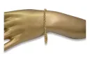 Pulsera de anclaje amarillo italiano de 14 quilates de oro cb025y Pulsera de anclaje amarillo italiano de 14 quilates de oro cb025y