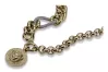 Gold 14k 585 greek chain 40cm-50cm mit jellyfish Anhänger cb025y&cfb010y&cpn053y