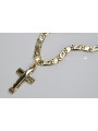 Gold cross with a chain ★ zlotychlopak.pl ★ Gold stamp 585 333 Low price!