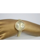 Italienische gelb Damenuhr Geneve Lady Geschenk lw114y