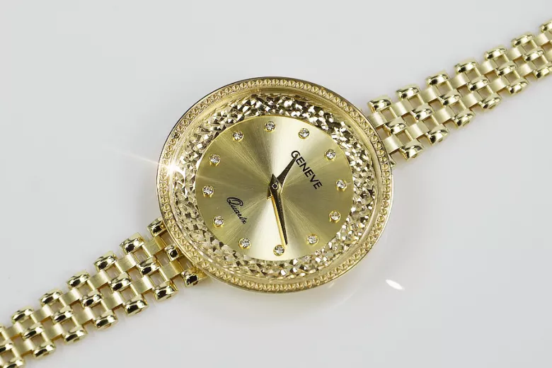 Gold ladies watch ★ zlotychlopak.pl ★ Gold purity 585 333 Low price!