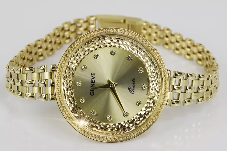 Gold ladies watch ★ zlotychlopak.pl ★ Gold purity 585 333 Low price!