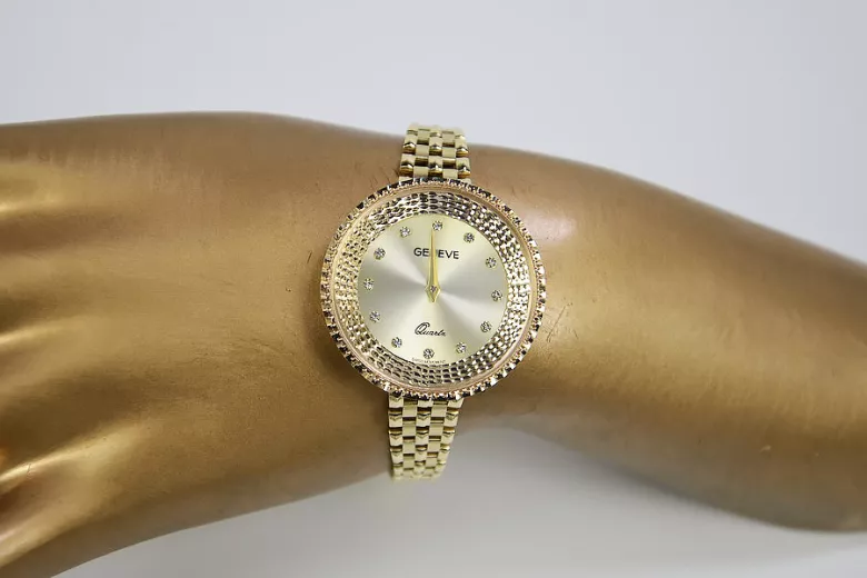 Reloj ★ de oro para damas zlotychlopak.pl Pureza de oro 585 333 ¡★ Precio bajo!