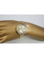 Italienische gelb  Damenuhr Geneve Lady Geschenk lw116y