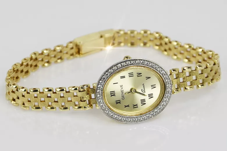 Gold ladies watch ★ zlotychlopak.pl ★ Gold purity 585 333 Low price!