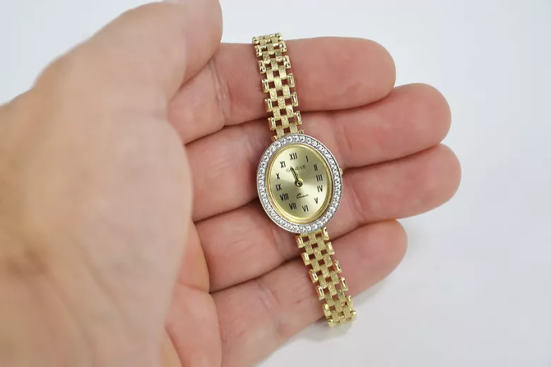 Gold ladies watch ★ zlotychlopak.pl ★ Gold purity 585 333 Low price!