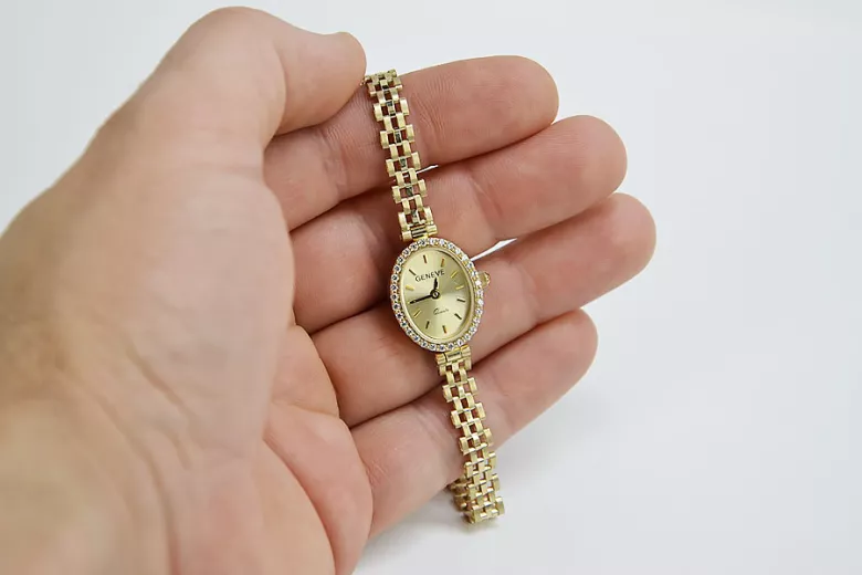 Gold ladies watch ★ zlotychlopak.pl ★ Gold purity 585 333 Low price!