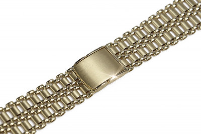 Bracelet de montre en or 14 carats pour homme jaune mbw011y