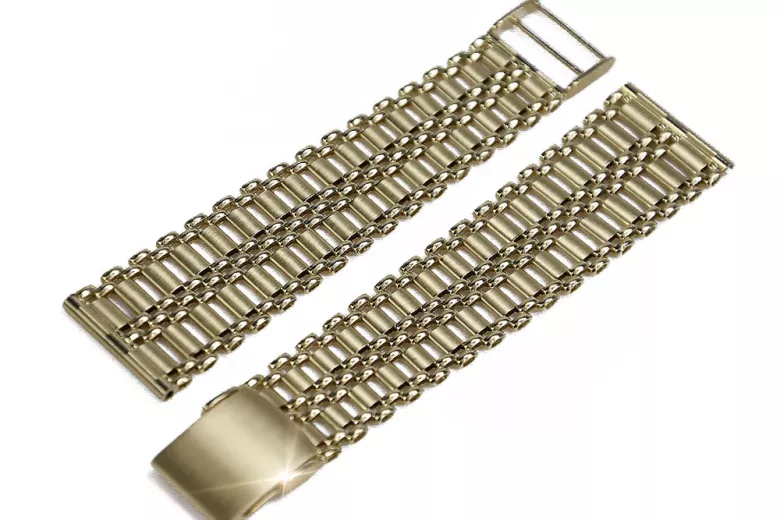 Yellow rose gold watch bracelet ★ russiangold.com ★ Gold 585 333 Low price