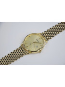 Gold men's watch Geneve ★ zlotychlopak.pl ★ Gold purity 585 333 Low Price!