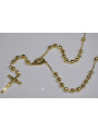 Yellow rose gold rosary chain ★ russiangold.com ★ Gold 585 333 Low price