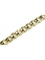 Italian yellow 14k gold Gourmette chain cc037y