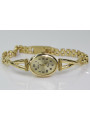 Italienische Damenuhr aus Gelbgold, Geneve Lady Gift lw089y