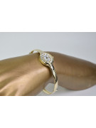 Italienische gelbe Damenuhr Geneve aus 14 Karat 585er Gold Lady Gift lw014y