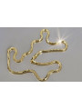 Italienische gelbe 14-Karat-Gold-585-Fuchsschwanz-Schlangen-Tondo-Kette cc020y