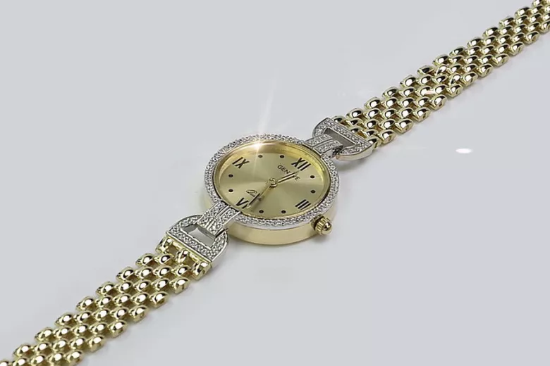 Gold ladies watch ★ zlotychlopak.pl ★ Gold purity 585 333 Low price!