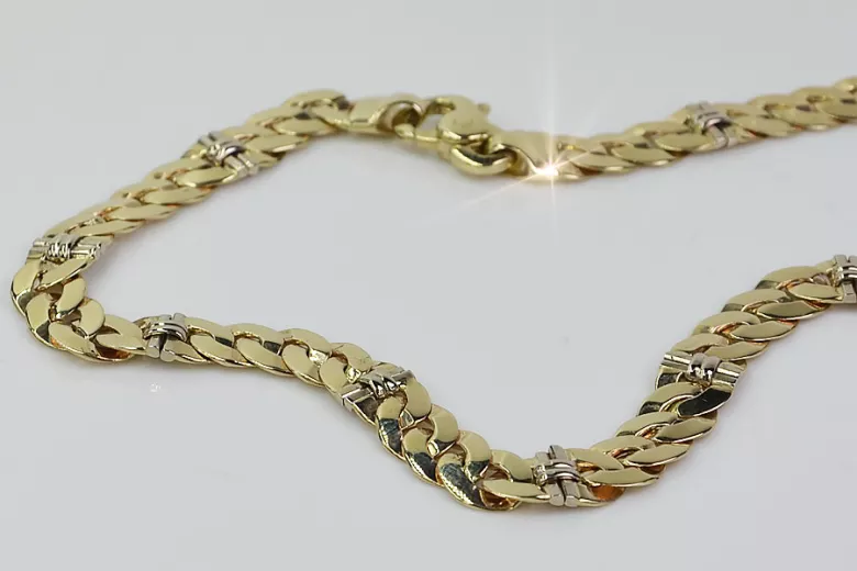 russian rose soviet gold garibaldi bismark bracelet chain