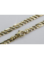 Vintage rose Italian yellow gold chain cc023y