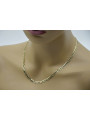 Vintage rose Italian yellow gold chain cc023y