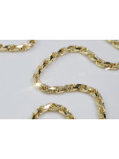 Galben italian 14k 585 aur Corda Rope lanț cc038y