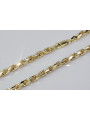 Italian yellow 14k 585 gold Corda Rope chain cc038y