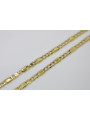 Italian yellow 14k gold hollow Figaro chain cc060y