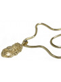 Gold God's medallion with a chain ★ zlotychlopak.pl ★ Gold 585 333 Low price