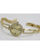 Italian yellow gold lady watch Geneve lw075y