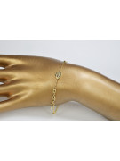 Rosario italiano de oro de 14k Pulsera "Dolce Gab" rbc002yw