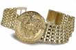Итальянский желтый браслет из 14-кв из золота с греческой темой cpn022y&mbw004y