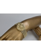 Gold men's watch Geneve ★ zlotychlopak.pl ★ Gold purity 585 333 Low Price!