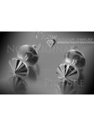 Russian rose gold earrings vens233