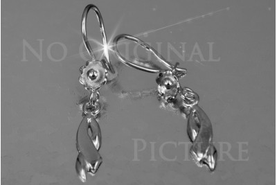 Russian rose gold earrings vens257