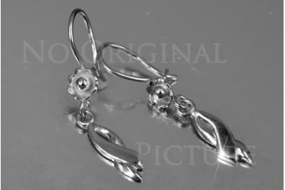 Russian rose gold earrings vens257