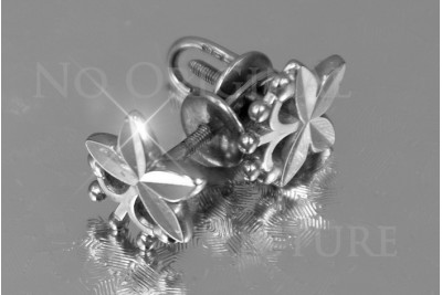 Russian rose gold earrings vens260