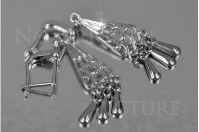 Russian rose gold earrings vens262