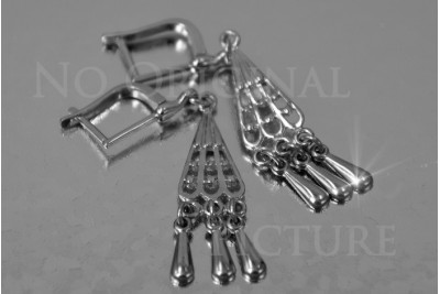 Russian rose gold earrings vens262