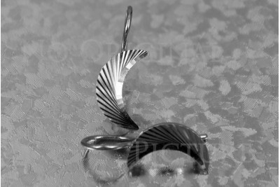 Russian rose gold earrings vens263