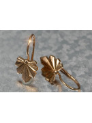 Russian rose gold earrings vens264