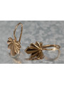 Russian rose gold earrings vens264