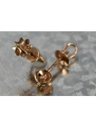 Russian rose gold earrings vens265