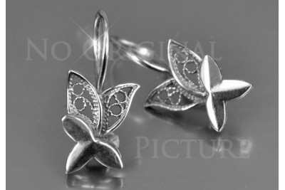 Russian rose gold earrings vens271