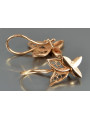 Russian rose gold earrings vens271