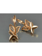 Russian rose gold earrings vens271