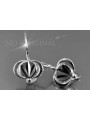 Russian rose Soviet gold earrings vens306