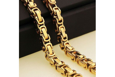 российская розовая золотая цепочка